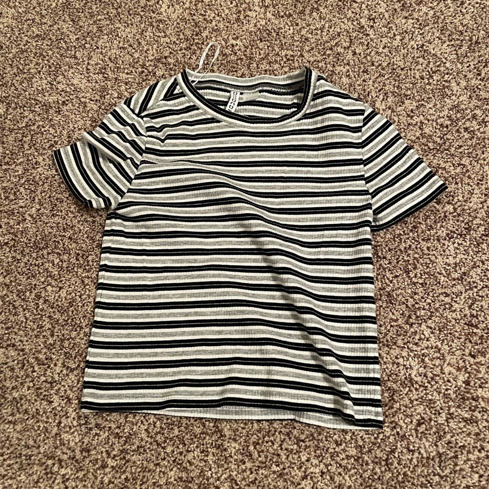 Striped Short Sleeve Top